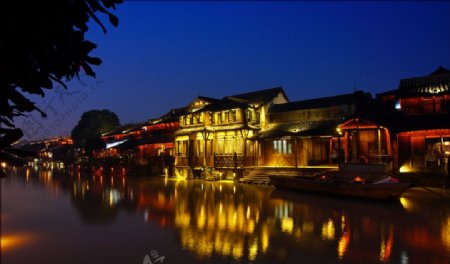 江南夜景图片