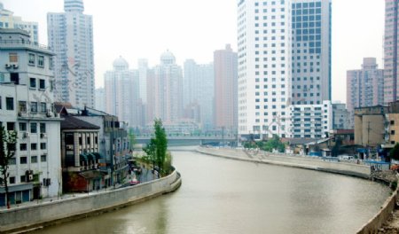 上海苏州河两岸景色图片