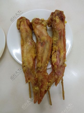 咖喱鸡翅图片