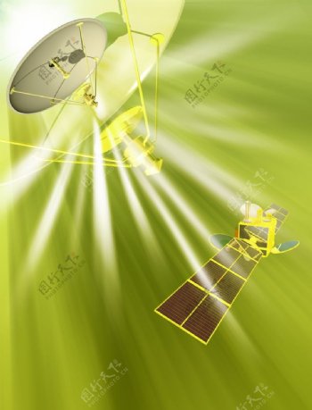 高科技背景卫星图片