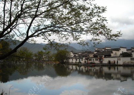 宏村村庄图片