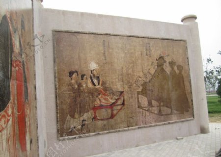 大明宫壁画图片