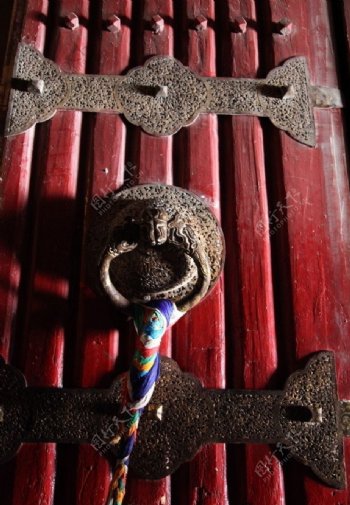 西藏木门饰图片