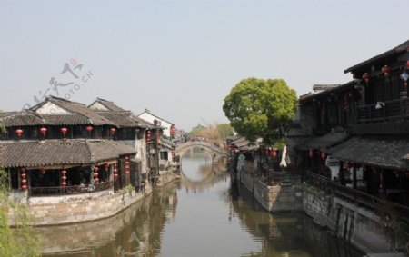 西塘古镇沿河的房子图片