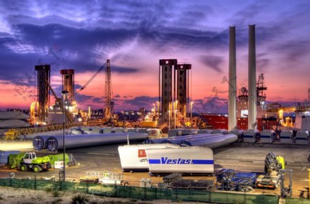 Vestas海边工厂图片