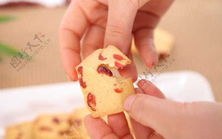 蔓越莓曲奇饼干图片