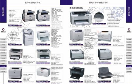 办公设备宣传页图片