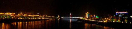 景洪大桥夜景图片