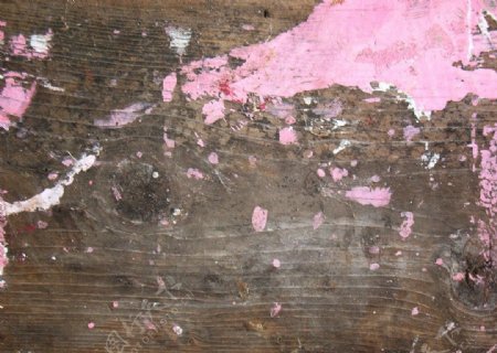 粉红漆旧木头图片