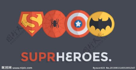 超级英雄图标图片