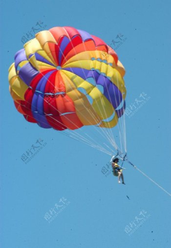 空降伞图片