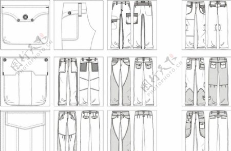 裤子分割与设计图片
