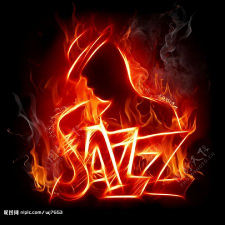 燃烧的Jazz图片素材