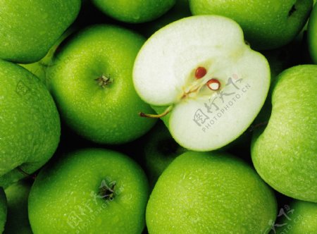 青苹果水果素材图片