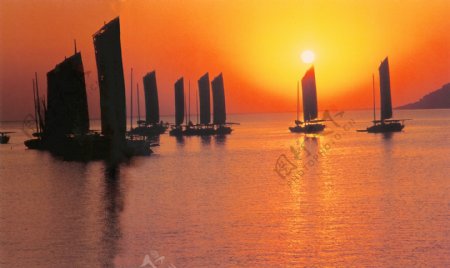 安徽风光巢湖帆船图片