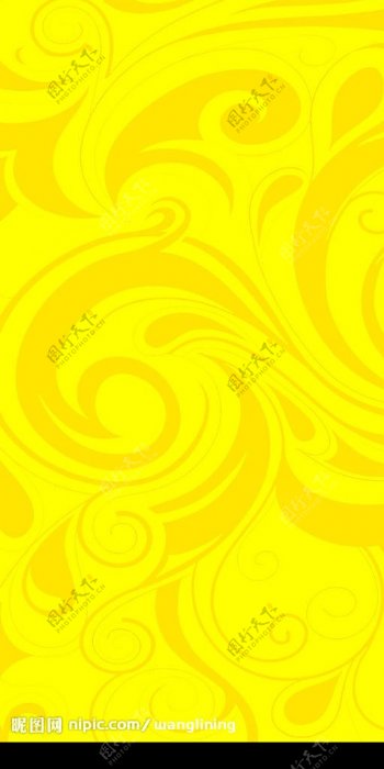 黄色花纹背景图片