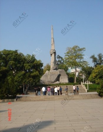 广州烈士陵园纪念碑花城羊城公园烈士墓图片