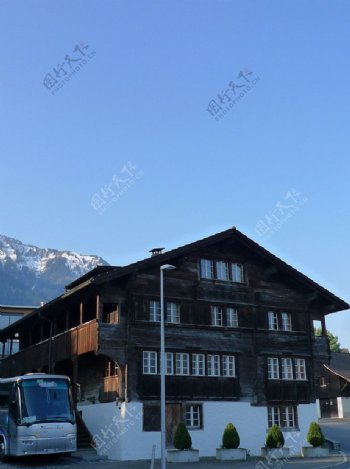 瑞士小镇建筑图片