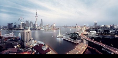 上海全景图高清图片