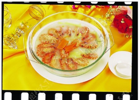 鲜虾煮青笋图片