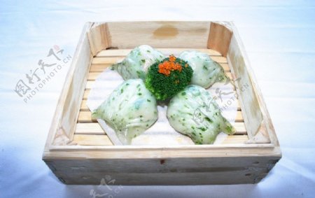 日式海草鲜虾饺图片
