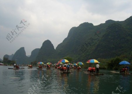 桂林漓江漂流图片