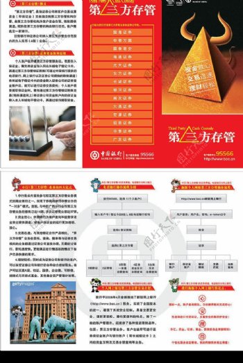 中国银行第三方存管3折页图片