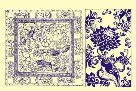 中式花纹底纹图案图片