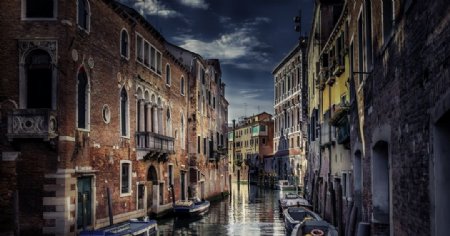 威尼斯水城街景图片