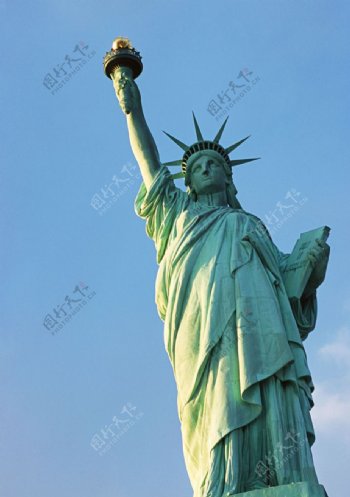 美国纽约自由女神像图片
