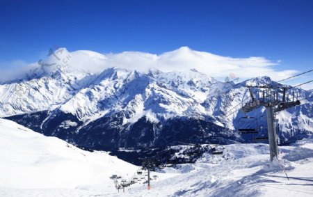 瑞士滑雪图片