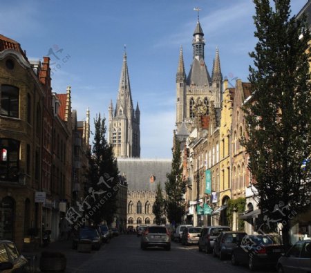 比利时伊佩尔街景图片