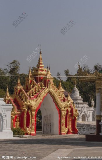 寺院拱门图片