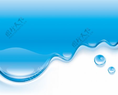 蓝色水纹海报背景图片