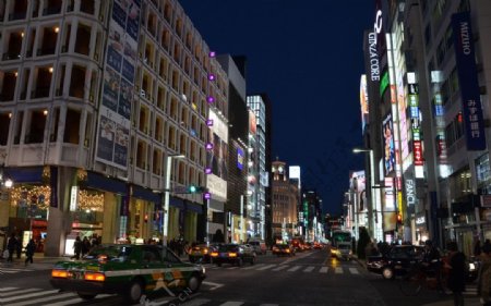 日本东京银座街区图片