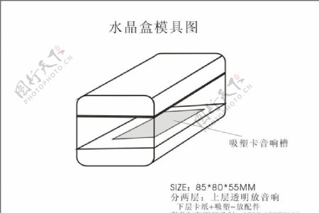 水晶盒开模图片