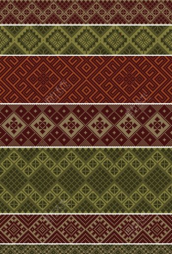 欧式花纹地毯矢量素材图片