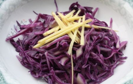 紫甘蓝凉菜图片