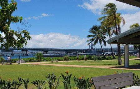 夏威夷珍珠港潜艇基地图片
