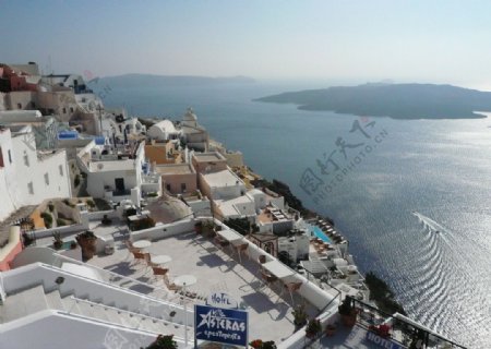 希腊小镇图片