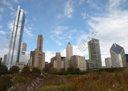 芝加哥马奎特公园周围建筑图片