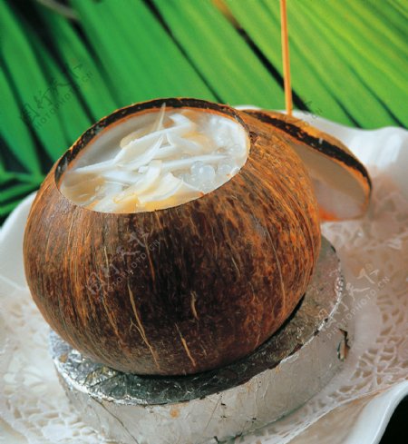 椰子盅图片