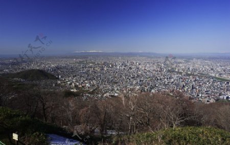 北海道札幌市鸟瞰图片