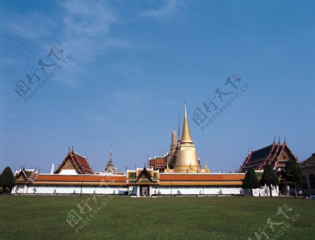 泰国大皇宫远景图片