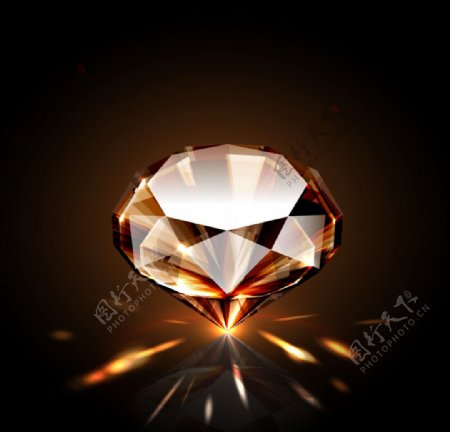 精美璀璨钻石矢量素材图片