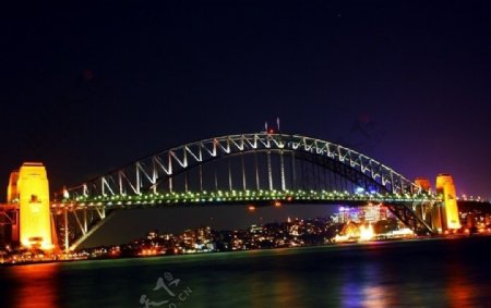 澳大利亚悉尼夜景悉尼大桥图片