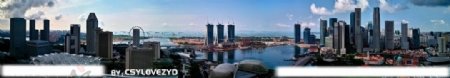 新加坡全景图片