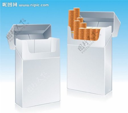 香烟矢量立体效果图图片