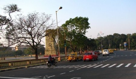 印度加尔各答街景图片