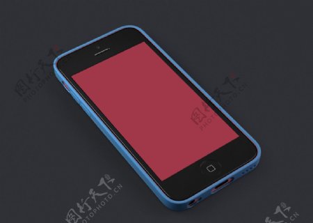 iPhone5C蓝色图片